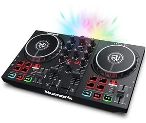 Numark Mix II Controller Set for Beginners with Built-in Party Lights Mixer f... - Picture 1 of 7