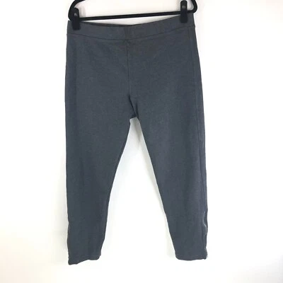 GAP Womens Leggings Zip Ankle Crop Pull On Stretch Gray XL Tall — 第 1/4 张图片