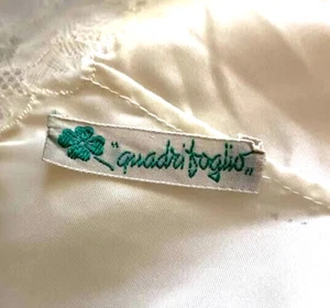 Seltenes italienisches SLIP/NACHTHEMD ELFENBEIN - Bild 1 von 3