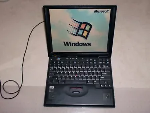 IBM ThinkPad 600E Laptop Windows 95 & Windows 3.1 Installed, Floppy Drive, Rare - Picture 1 of 14