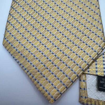 Мужской шелковый галстук Jones New York желтый и синий  - Изображение 1 из 4
