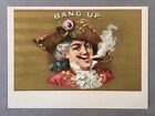 1880S Bang Up Textured Cigar Box Label Antique Advertising