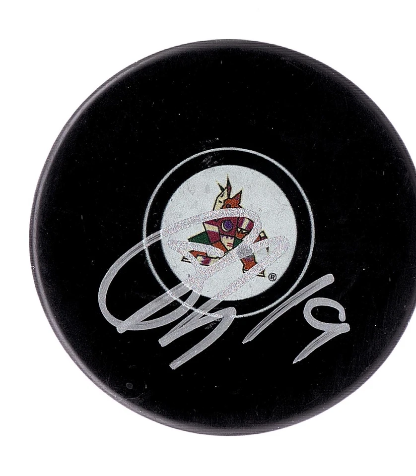 SHANE DOAN PHOENIX COYOTES KACHINA SIGNED AUTOGRAPHED LOGO PUCK COA - Image 1 of 1