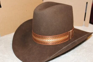 American Hat Co Maxifelt Mink Brown Cowboy Hat size 6 5/8 Brim 3 1/2 - Bild 1 von 6
