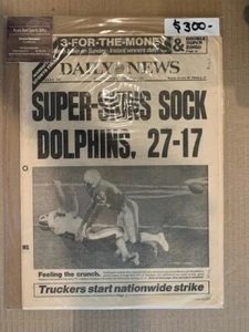 Super Bowl 1983 Washington and Miami NFL original complete 1983 newspaper - Picture 1 of 1