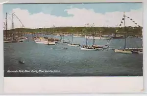 B7293: postal de carrera de botes Harvard-Yale de 1910 - Imagen 1 de 1