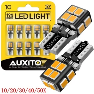 T10 168 194 LED Amber Yellow License Plate Interior Side Marker Light Bulb 2/10x - Picture 1 of 20