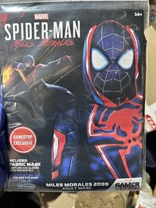 JAZWARES MARVEL SPIDER-MAN 2099 MILES MORALES COSTUME ADULT MASK - Picture 1 of 4