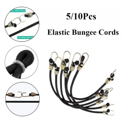 4 mm Schwerlast Elastisch Gummiseil Gepäck Gurte Seil Feste Haken Stretch Binden  - Bild 1 von 4