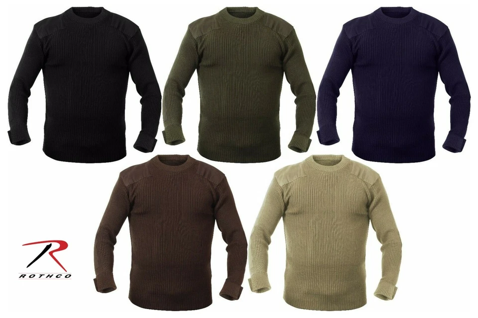 Rothco Acrylic Military Crew Neck Army Commando Sweater Uniform (Choose Sizes) - Image 1 of 1