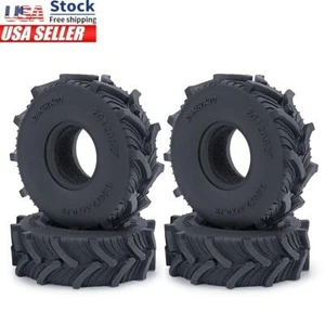 Neumáticos de barro de goma de 1,0" 54/62 mm 4 piezas neumáticos de terreno para oruga RC 1/24 SCX24 - Imagen 1 de 17