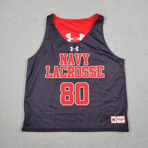 Navy Midshipmen Jersey Womens XL Lacrosse Reversible Team Player Issued Training - Picture 1 of 15