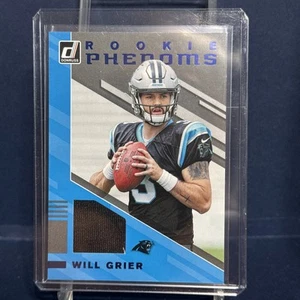 WILL GRIER 2019 Donruss ROOKIE Phenoms #RPJ-5 Panthers GAME JERSEY Swatch Rookie - Picture 1 of 2