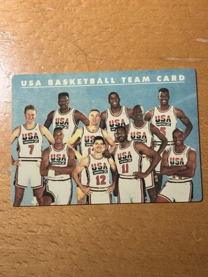 1992 Skybox Dream Team USA  Basketball Plastic Card Michael Jordan Bird Magic - Image 1 of 4