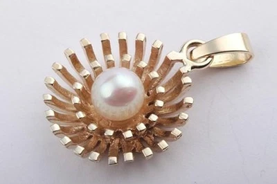 Perlen Anhänger 333 er Gelbgold # - Bild 1 von 4