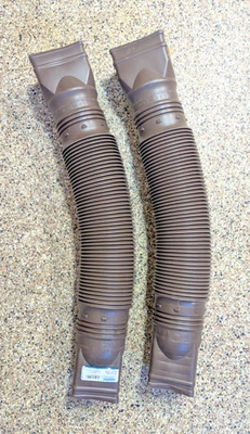 2Pack Flex Drain Downspout Extension 25-55″ Rain Pipe Spout Gutter, Brown - Image 1 of 4