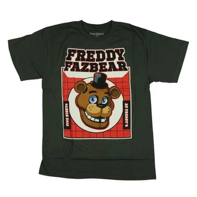 Camisetas Five Nights At Freddy's para niños Fazbear diseño de cuadrícula camiseta gráfica Foto 1 de 4