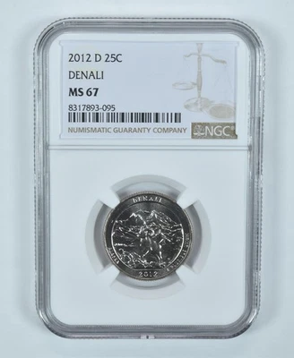 2012-D Washington Quarter Denali America The Beautiful MS67 NGC *9703 - Image 1 of 4