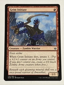 MTG War of the Spark Grim Initiate 130/264 NM - Picture 1 of 2