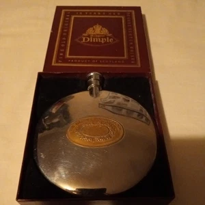 THE GRANTS OF DALVEY CLÁSICO FRASCO DE BOLSILLO Acero Inoxidable en caja original vacía  - Imagen 1 de 9