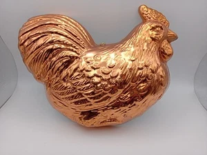 Vintage Copper Rooster or Hen Baking Mold Wall Hanging Country Made In Korea - Picture 1 of 15