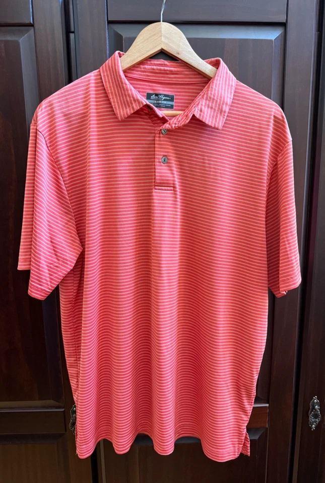 Ben Hogan Polo Knit  Men's Performance Golf Shirt Size Large Logo Buttons EUC - Image 1 of 4