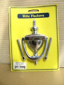 Llamador de puerta en forma de urna. Cromo 12,5 cms Alto Pesa 220 gramos Nuevo en paquete - Imagen 1 de 1