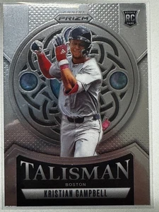 Tarjeta de novato Panini Prizm Kristian Campbell #1 2025 con inserción de talismán (RC) Medias Rojas - Imagen 1 de 2