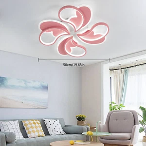 Lámpara de Montaje LED Regulable, Plafón Regulable con Mando a Distancia, Rosa - Imagen 1 de 19