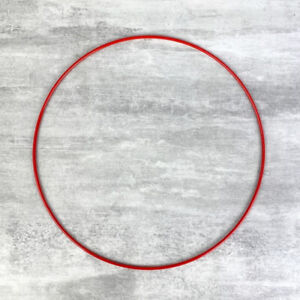 Cercle métallique rouge, diam. 40 cm pour abat-jour, Anneau epoxy Attrape rêves