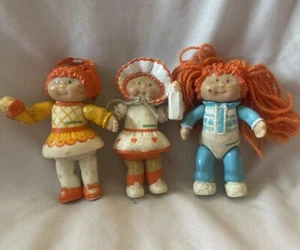 3 Cabbage Patch Kids Vintage Mini PVC Figuren 1984 Rothaarige - Bild 1 von 5