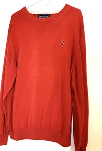 Chatham Chino Company Primary Cotton Sweater Cape Cod USA Rust 100% Cotton XL - Picture 1 of 8