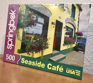 ✅New! Springbok 500 Piece Jigsaw Puzzle: Seaside Café USA vintage classic - Picture 1 of 3