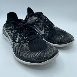 Nike Free 4.0 Flyknit Women's Running Shoes Black White 717076-001 Size 7.5 - Picture 1 of 12