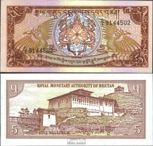 bhutan Pick-number: 14 bankfrisch 1985 5 Ngultrum - Picture 1 of 1