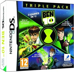 Ben 10 Ten DS Video Game NDS 2DS PROTECTOR OF EARTH ALIEN FORCE VILGAX ATTACKS