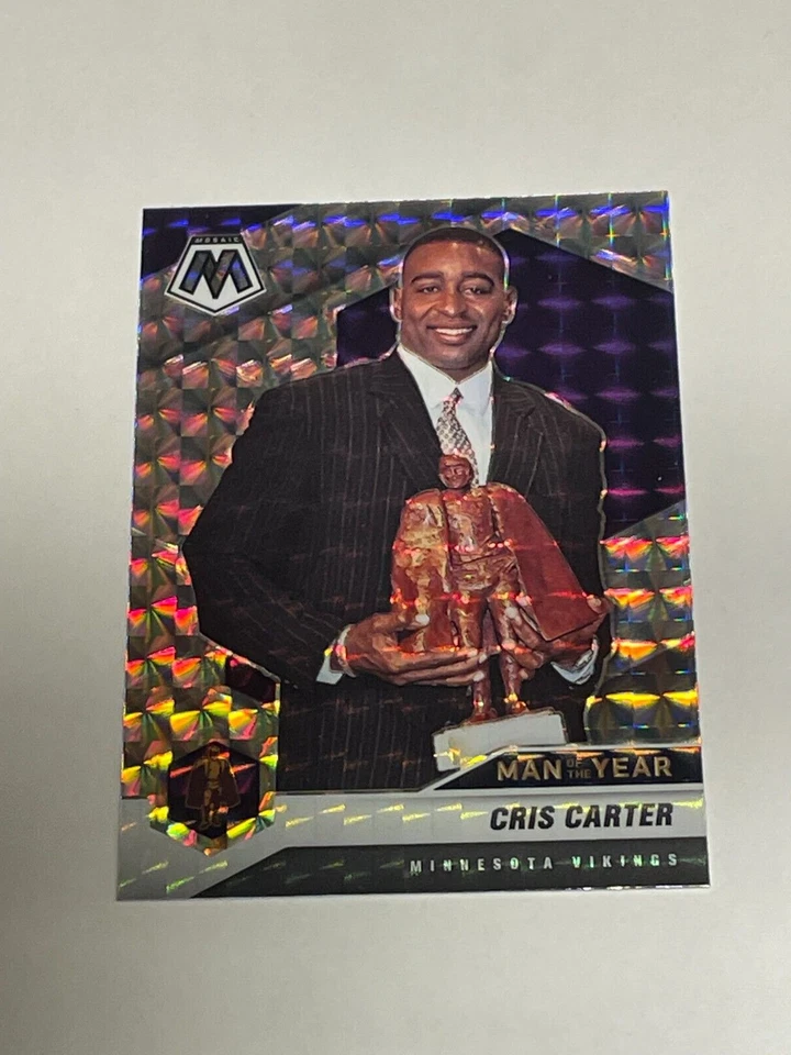 2021 Panini Mosaic Football Man of the Year Silver Prizm # 277 Cris Carter - Image 1 of 1