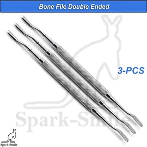 3 Pcs Surgical Implant Bone File Double End Orthopedic Dental Instruments - Bild 1 von 5