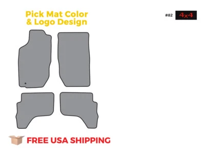 FITS 2001-2004 Toyota Tacoma Double Cab Floor Mat 4pc Cutpile Foto 1 de 4