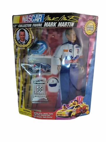 NASCAR Mark Martin 12" Collector Figure SET - NIB Special Edition-1997 - Toy Biz Cover