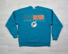 Vintage Miami Dolphins Mens (L) Pullover Crewneck Sweatshirt NFL Football 1990s