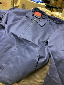 flame resistant coat. blue or brown. usa made. indura - Picture 1 of 7
