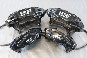 2012 SUBARU IMPREZA WRX STI WAGON OEM BREMBO BRAKE CALIPER SET *SCRATCHES* #2552 - Picture 1 of 10