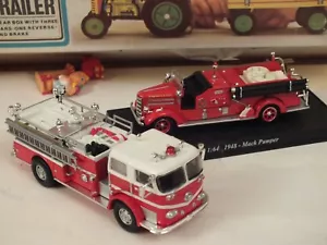 Del Prado Lot 2 LKW Feuerwehr USA 2 Fire Truck 1/64 - Bild 1 von 2
