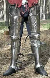 Medieval Knight Steel Leg Armor Greaves Guard Unisex Larp Sca gift Halloween - Picture 1 of 5