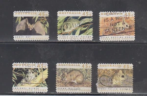 AUSTRALIA : 1992 - USED - SCOTT # 1241-46 CPLT. SET. ANIMALS - Picture 1 of 1