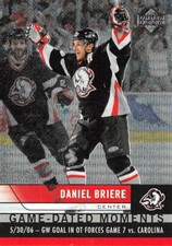 2006-07 Upper Deck Game Dated Moments #GD30 Daniel Briere