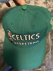 Chapeau de basketball vintage Champion SnapBack Boston Celtics vert réglable années 90 GC