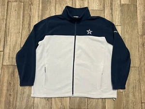 Columbia Dallas Cowboys Full Zip Fleece Jacket 3XL Navy Gray Great Condition!⭐️ - Picture 1 of 3