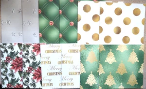 12 sobres blancos y tarjetas de Navidad plegables de 6"" x 6"" NUEVOS - Imagen 1 de 2